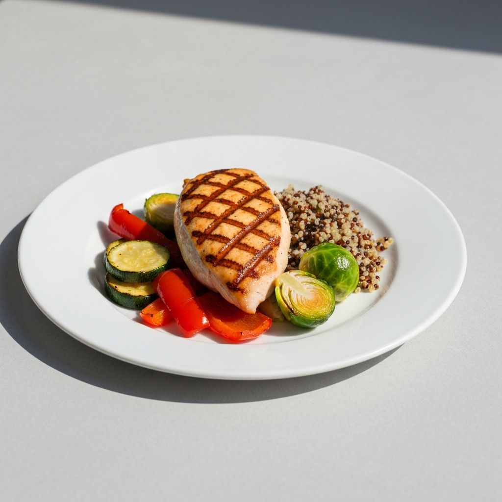 Beispielhaft angerichtete Mahlzeit