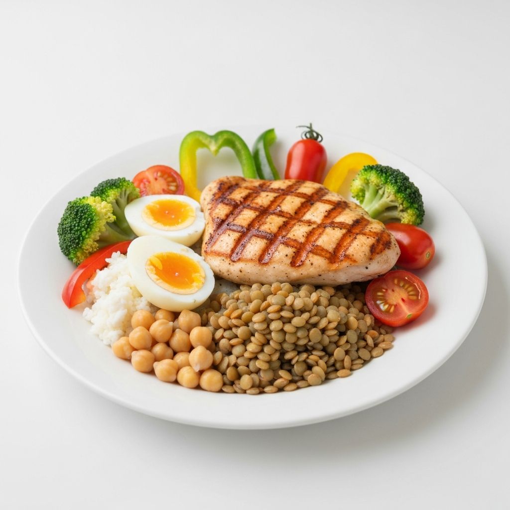 Sanft Proteinreich Plan 1800 kcal - Eiweißreiche Mahlzeit